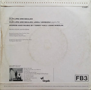 Fun Boy Three : Our Lips Are Sealed (7", Single, Blu)