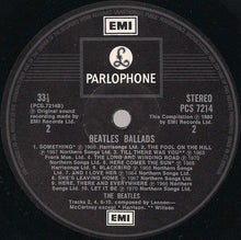 Load image into Gallery viewer, The Beatles : The Beatles Ballads (20 Original Tracks) (LP, Comp)
