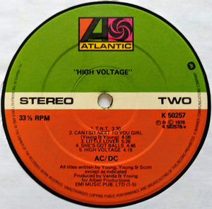 AC/DC : High Voltage (LP, Album, Dam)