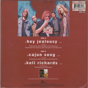 Gin Blossoms : Hey Jealousy (7", Shape, Single, Ltd, Gre)