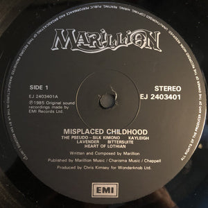 Marillion : Misplaced Childhood (LP, Album, Bla)