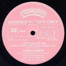 Load image into Gallery viewer, Donna Summer : Love To Love You Baby (12", Promo)

