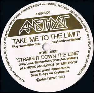 Amethyst (13) : Take Me To The Limit (7", Single)