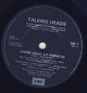 Talking Heads : Radio Head (7", Single)