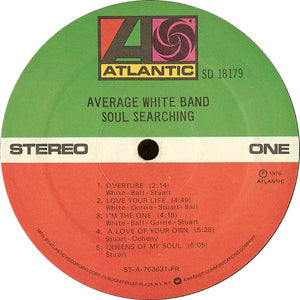 Average White Band : Soul Searching (LP, Album, PR)
