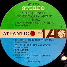 Load image into Gallery viewer, Mose Allison : I Don't Worry About A Thing (LP, Album, MGM)
