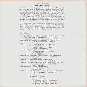 Sonny Boy Williamson : Blues Classics By Sonny Boy Williamson (LP, Comp, lig)