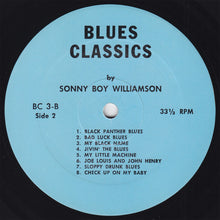 Load image into Gallery viewer, Sonny Boy Williamson : Blues Classics By Sonny Boy Williamson (LP, Comp, lig)
