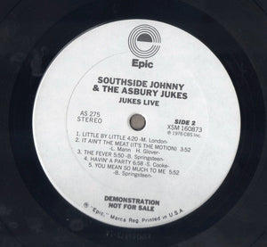 Southside Johnny & The Asbury Jukes : Jukes Live At The Bottom Line (LP, Album, Promo)