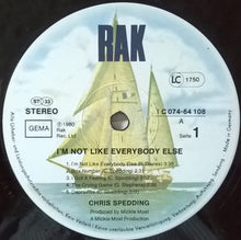 Load image into Gallery viewer, Chris Spedding : I'm Not Like Everybody Else (LP, Album)
