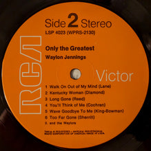 Load image into Gallery viewer, Waylon Jennings : Only The Greatest (LP, Album, RE)
