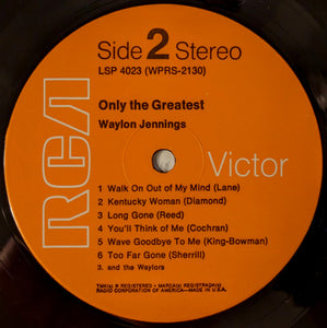 Waylon Jennings : Only The Greatest (LP, Album, RE)