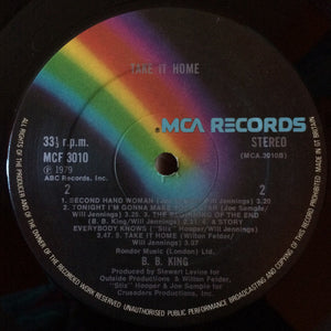 B.B. King : Take It Home (LP, Album)