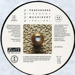 Propaganda : p: Machinery (Polish) (12", Single)