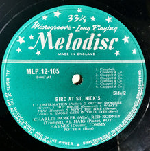 Load image into Gallery viewer, Charlie Parker : Bird At St Nick's (LP, Album)
