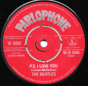 The Beatles : Love Me Do (7", Single, Mono, RE, Pus)