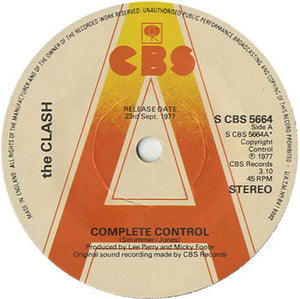 The Clash : Complete Control (7", Single, Promo)