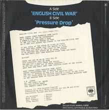 Load image into Gallery viewer, The Clash : English Civil War (Johnny Comes Marching Home) (7&quot;, Single, Promo)
