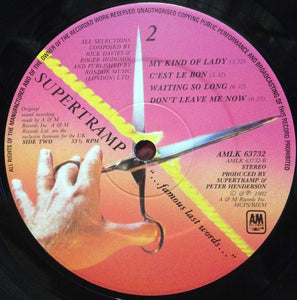 Supertramp : "...Famous Last Words..." (LP, Album)