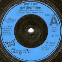 Load image into Gallery viewer, Stiff Little Fingers : Nobody&#39;s Hero (7&quot;, Single, Promo)
