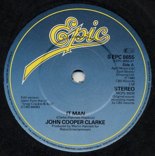 John Cooper Clarke : It Man / Thirty Six Hours (7