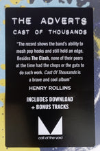 Load image into Gallery viewer, The Adverts : Cast Of Thousands  (LP, Album, RE)
