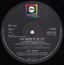 Load image into Gallery viewer, Dave Mason : Dave Mason At His Best (LP, Comp)
