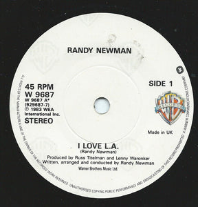 Randy Newman : I Love L.A. (7", Single)