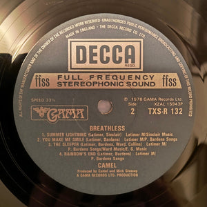 Camel : Breathless (LP, Album)