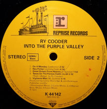 Load image into Gallery viewer, Ry Cooder : Into The Purple Valley (LP, Album, RE)
