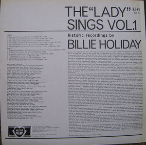 Billie Holiday : The Lady Sings - Vol. 1 (LP, Comp, Mono)