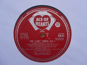 Billie Holiday : The Lady Sings - Vol. 1 (LP, Comp, Mono)