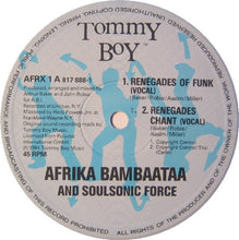 Load image into Gallery viewer, Afrika Bambaataa &amp; Soul Sonic Force* : Renegades Of Funk! (12")
