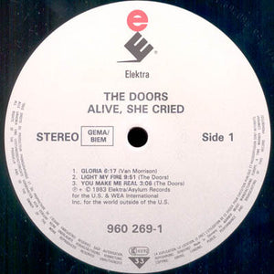 Doors* : Alive, She Cried (LP, RE)