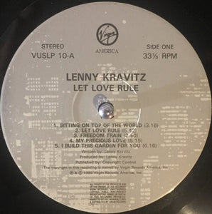 Lenny Kravitz : Let Love Rule (LP, Album)