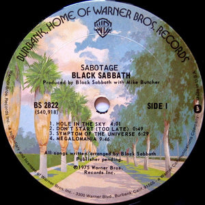 Black Sabbath : Sabotage (LP, Album)