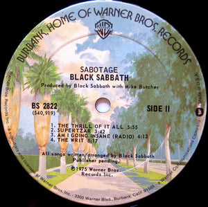 Black Sabbath : Sabotage (LP, Album)