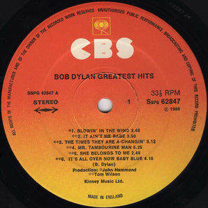 Bob Dylan : Greatest Hits (LP, Comp, RE)