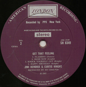 Jimi Hendrix And Curtis Knight : Get That Feeling (LP, Album)