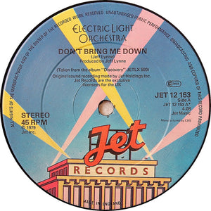 The Electric Light Orchestra* : Don't Bring Me Down (12", Single)