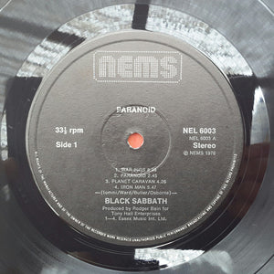 Black Sabbath : Paranoid (LP, Album, RE, Gat)