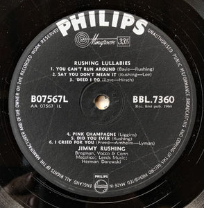 Jimmy Rushing : Rushing Lullabies (LP, Album)