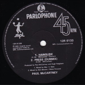 Paul McCartney : Press (12", Single)