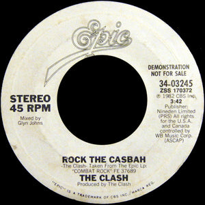 The Clash : Rock The Casbah (7", Promo)