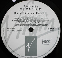 Load image into Gallery viewer, Belinda Carlisle : Heaven On Earth (LP, Album)

