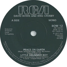 Load image into Gallery viewer, David Bowie &amp; Bing Crosby : Peace On Earth / Little Drummer Boy (7", Single, Mono, Sol)
