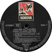Load image into Gallery viewer, Echo &amp; The Bunnymen : Songs To Learn &amp; Sing (LP, Comp)
