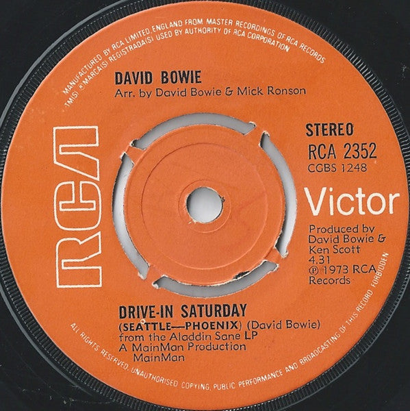 David Bowie : Drive-In Saturday (7