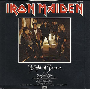 Iron Maiden : Flight Of Icarus (7", Single, Sil)