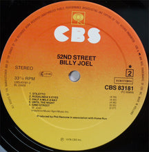 Load image into Gallery viewer, Billy Joel : 52nd Street (LP, Album)
